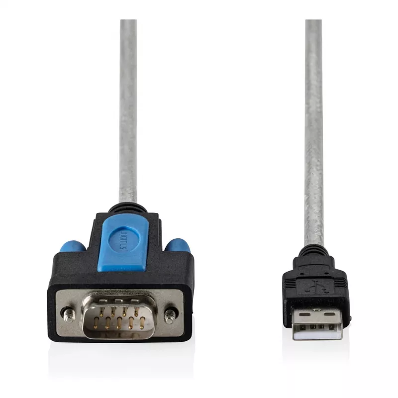 USB 2.0 - RS232-adapterikaapeli DIGITUS DA-70170, FTDI-piirisarja, 1,8 m, USB Type-A - DB9