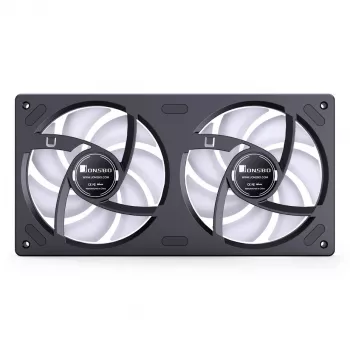 Jonsbo ZB-240BR 120mm Reverse Blade ARGB PWM 2 kpl:n pakkaus kotelotuuletinta - musta