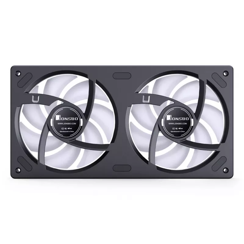 Jonsbo ZB-240BR 120mm Reverse Blade ARGB PWM 2 kpl:n pakkaus kotelotuuletinta - musta