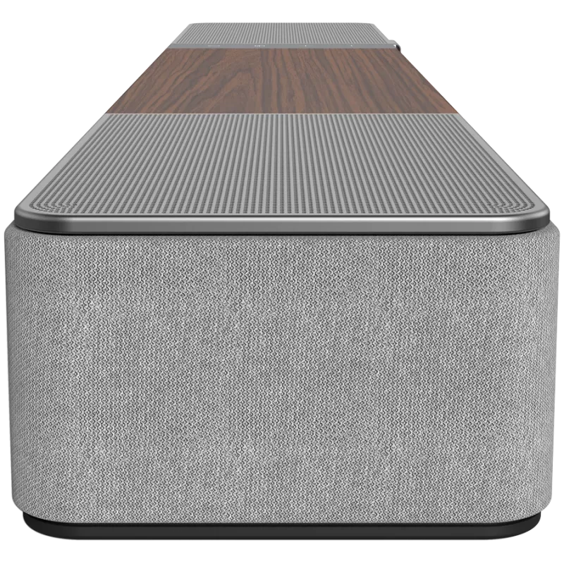 Soundbar KLIPSCH Flexus CORE 100 — 2.1 kanavaa, 100 W, sisäänrakennettu subwoofer, harmaa/pähkinä