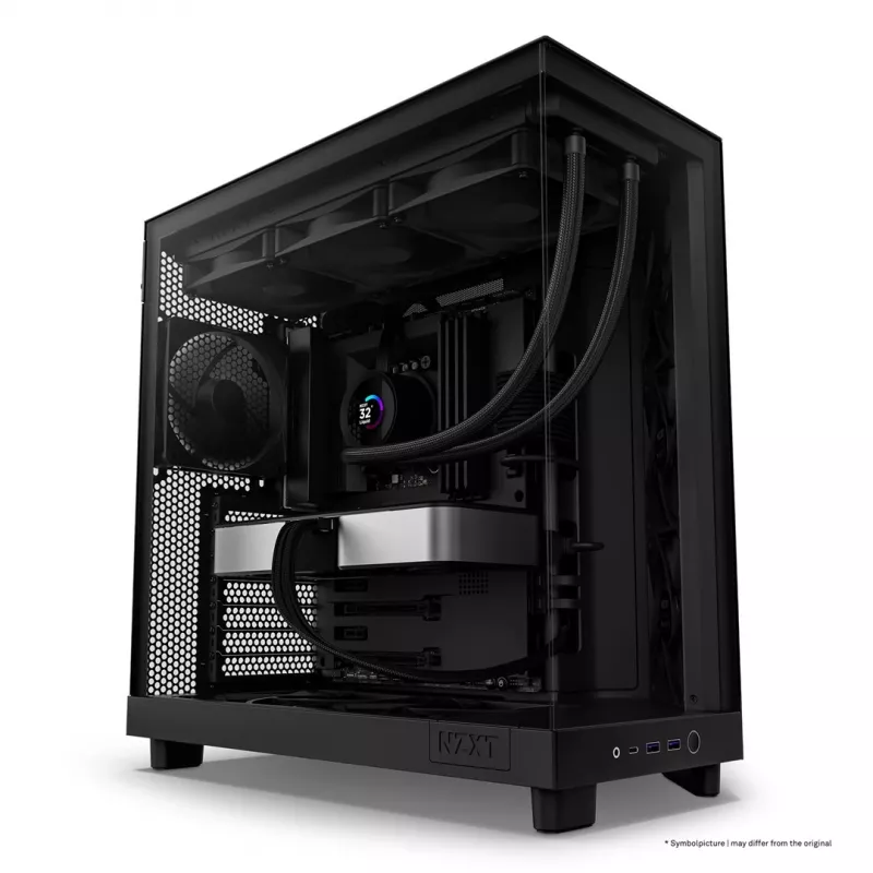 NZXT H6 Flow Midi-tornikotelo - musta