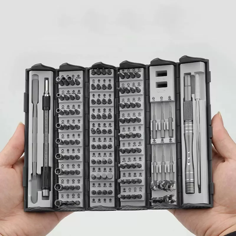 Tarkkuusruuvimeisselisarja Extralink EX.21465 — magneettinen 128-in-1 bits-sarja