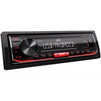 Auto digitaalinen mediassoitin JVC KD-X162 1 DIN, 200 W, 24-bit DAC, FLAC/MP3/WAV/WMA, etu-USB Type-A, 3,5 mm, LCD 2-rivinen, musta