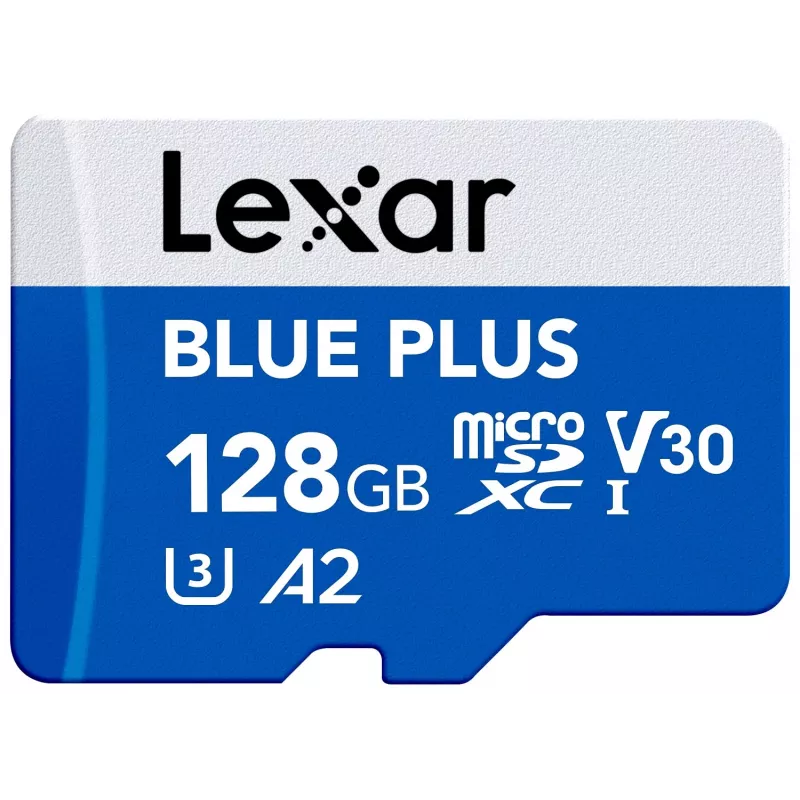 MicroSDXC-muistikortti Lexar BLUE PLUS 128 GB UHS-I U3 V30 170 MB/s