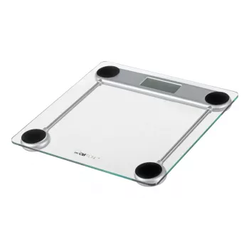 Elektroninen henkilövaaka CLATRONIC PW 3368 — max. 150 kg, tarkkuus 100 g, lasitaso