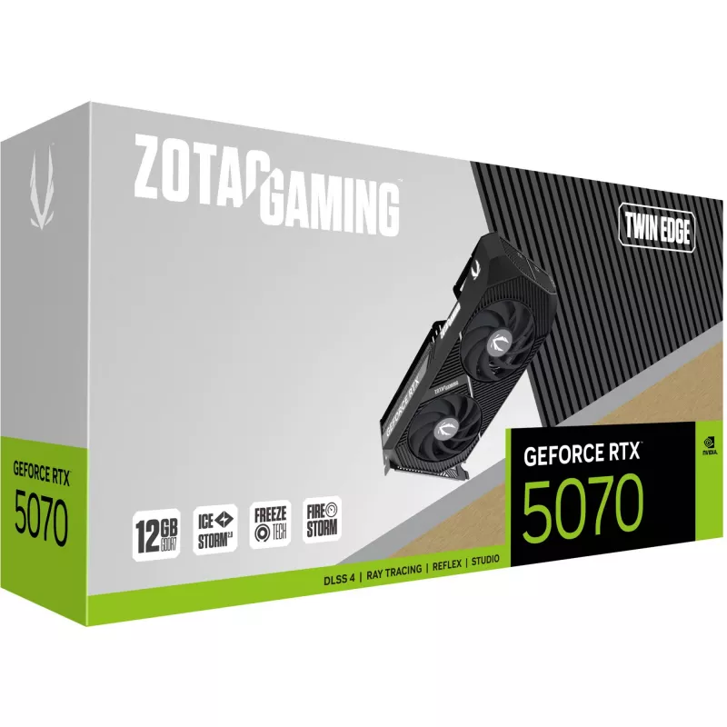 ZOTAC GAMING GeForce RTX 5070 Twin Edge 12GB GDDR7 -näytönohjain