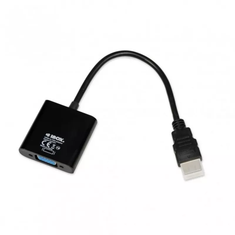 iBox IAHV01 HDMI–VGA-sovitin, musta