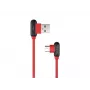 USB-kaapeli NATEC NKA-1201 USB 2.0 1 m USB A USB C musta punainen
