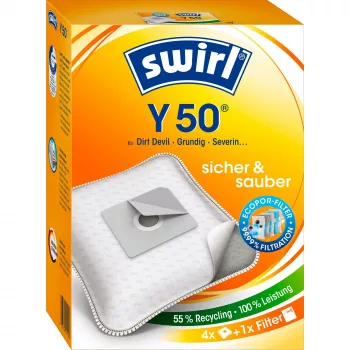 Swirl Y50 - pölynimurin pussit - valkoinen - Dirt Devil - Progress - Samsung (1-7025-50)