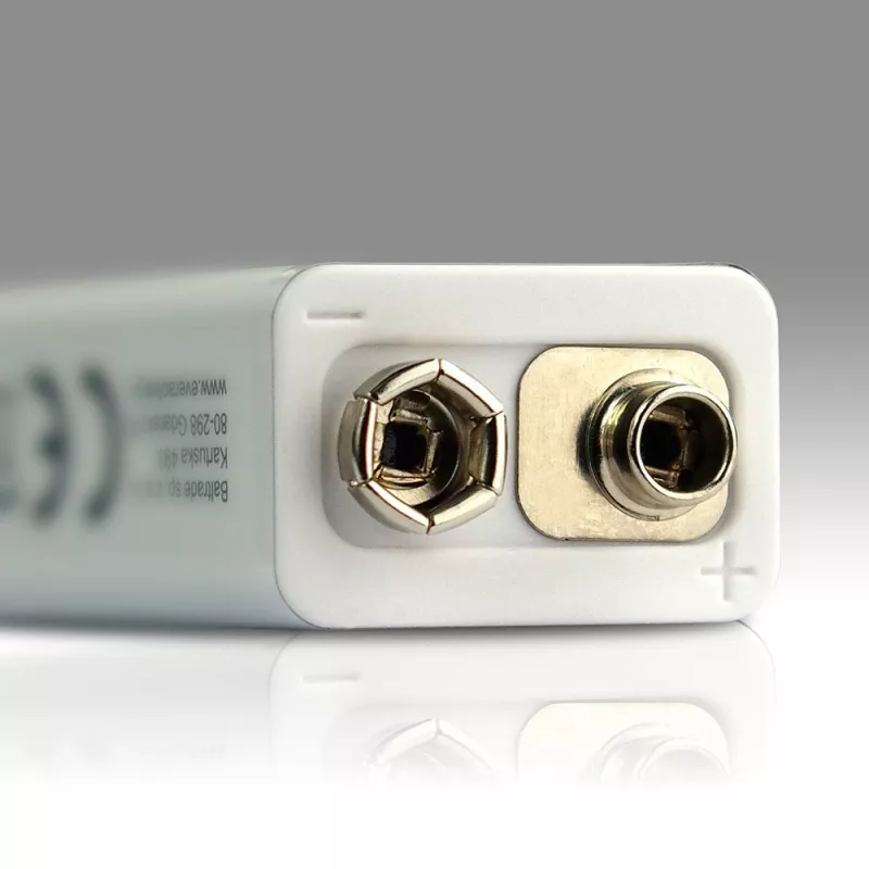 Ladattava akku everActive 6F22/9V Li-ion 550 mAh USB TYPE C:llä