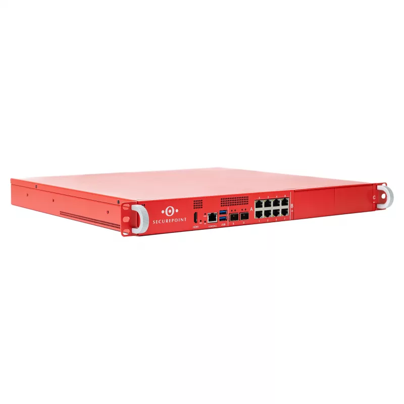 Securepoint RC400R G6 Security UTM Appliance, 49 Gbit/s palomuurin läpäisykyky