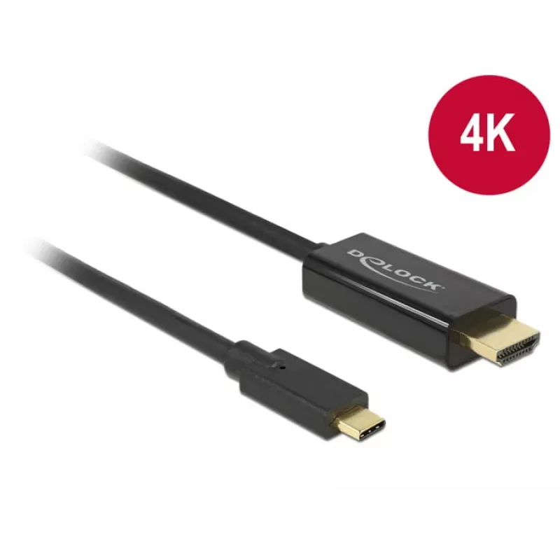 Videokaapeliadapteri DeLOCK 85259 USB Type-C – HDMI 2 m musta
