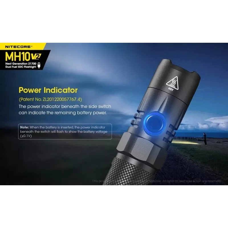 Käsivalaisin Nitecore MH10 V2 musta