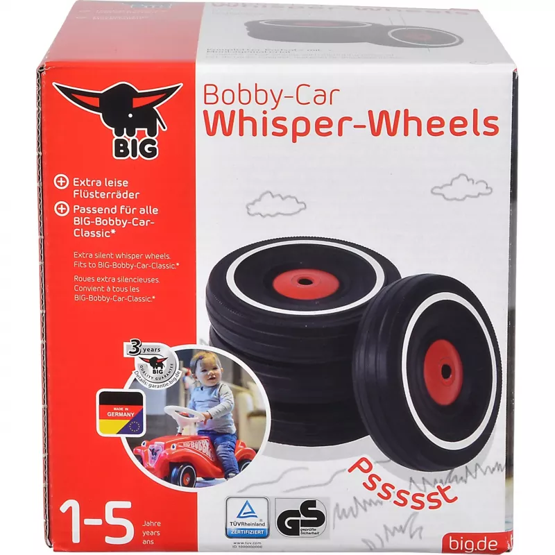 Liukuauto Simba-Dickie BIG Bobby-Car Whisper Wheels, äänetön rengassarja