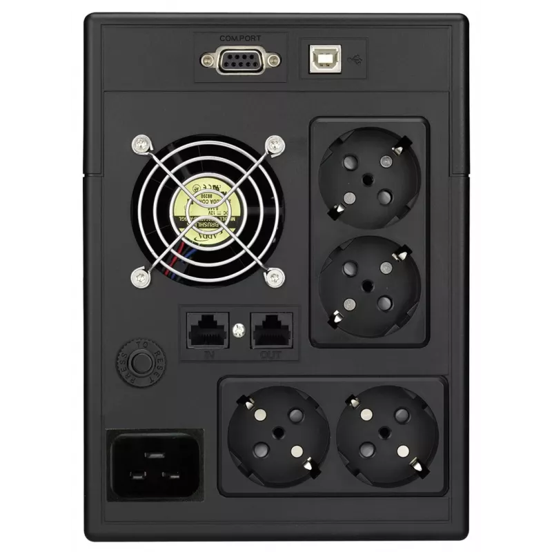 Keskeytymätön virransyöttö PowerWalker VI 3000 SCL — Line-Interactive UPS 3 kVA / 1800 W, 230 V, 9 Ah akku, LCD, Tower, musta
