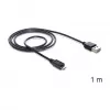 USB-kaapeli DeLOCK EASY-USB 2.0-A USB 2.0 micro-B 1 m