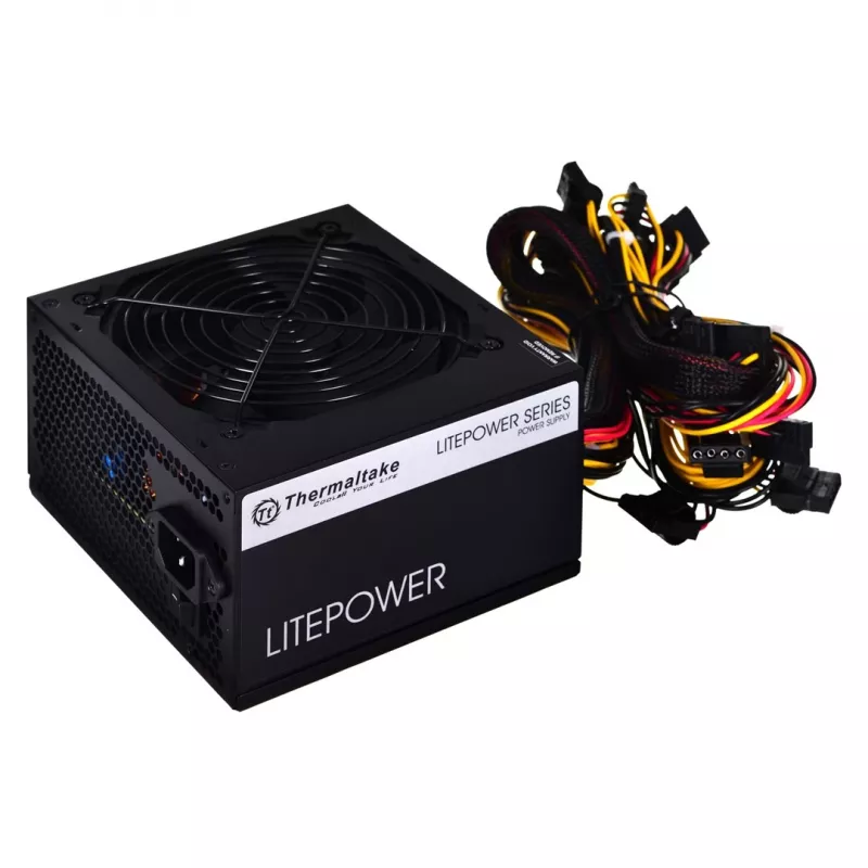 Virtalähde Litepower II Black 450W, Active PFC, 2xPEG, 120mm