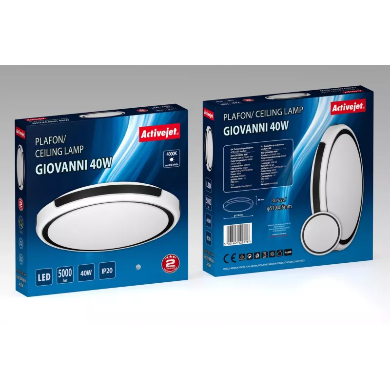 Activejet AJE-GIOVANNI LED-kattovalaisin 40W