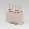 Maestro MR-1412-BEIGE veitsisarja telineellä + leikkuulautasarja beige