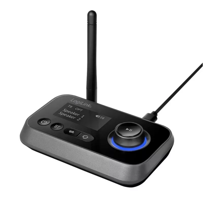LogiLink BT0062 Bluetooth-audiolähetin/vastaanotin BT 5.0 10 m kantama