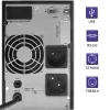 Keskeytymätön virransyöttö QOLTEC 53981 On line 2kVA, 2000 VA kapasiteetti