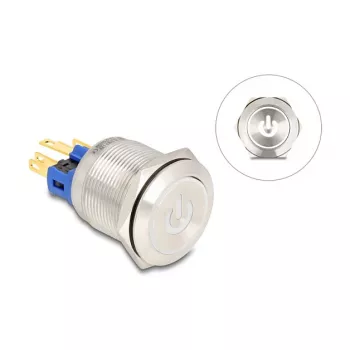 Painonappipaneeli DeLOCK 22051 hopea 230V 3A