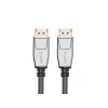 LANBERG CA-DPDP-20CU-0010-BK -DisplayPort-kaapeli — DisplayPort - DisplayPort, 1 m, musta/hopea