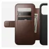 Nomad Modern Leather Folio -puhelinkotelo iPhone 17 Pro Max — ruskea, nahka, 6,3
