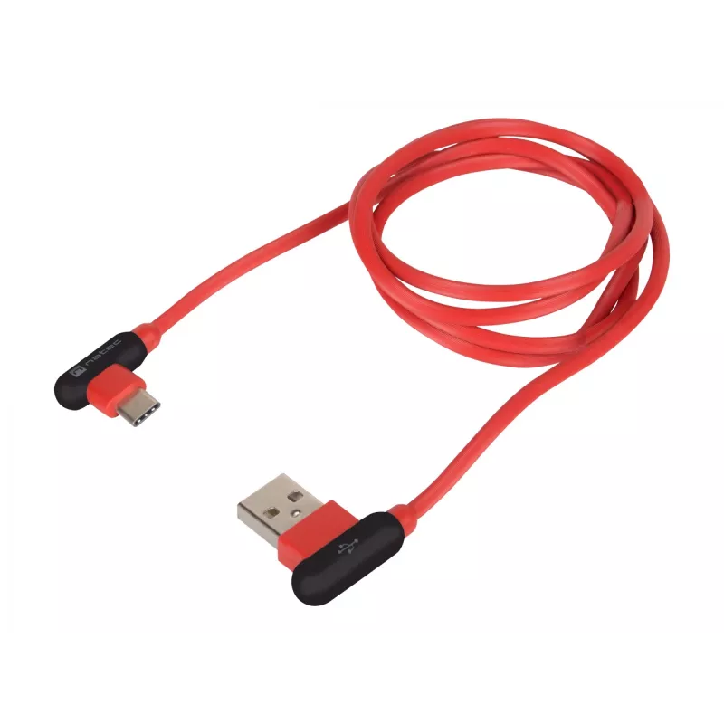 USB-kaapeli NATEC NKA-1201 USB 2.0 1 m USB A USB C musta punainen