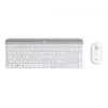 Logitech Slim Wireless Combo MK470 - näppäimistö-hiiri-sarja - langaton - 2,4 GHz - espanjalainen - luonnonvalkoinen (920-009199)