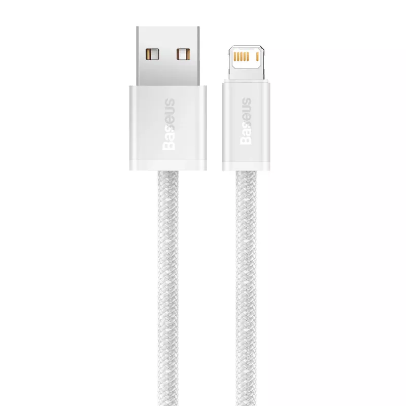 Baseus Dynamic -kaapeli USB–Lightning, 2,4A, 2m (valkoinen)