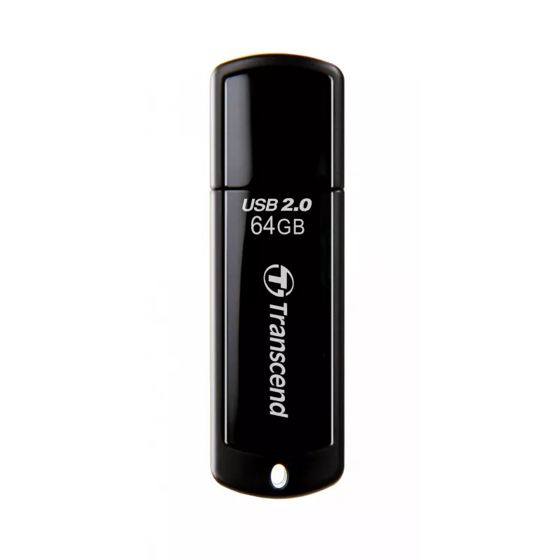 USB-muistitikku Transcend JetFlash 350 64GB, USB 2.0, musta