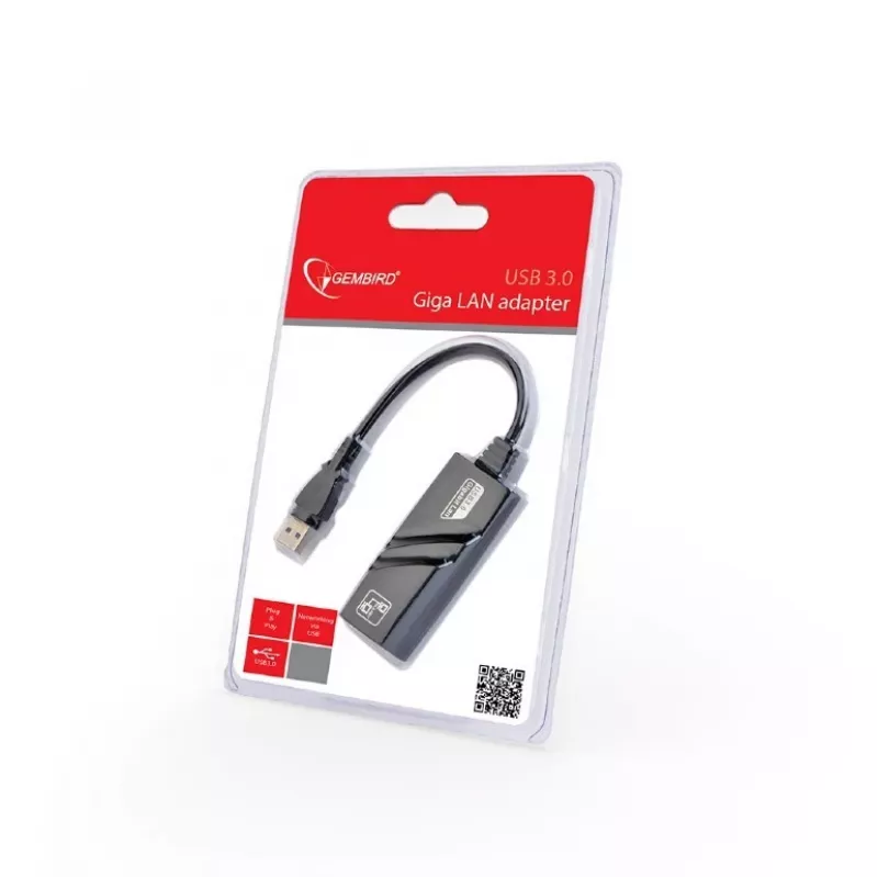 Gembird NIC-U3-02 verkkokortti Ethernet 1000 Mbit/s