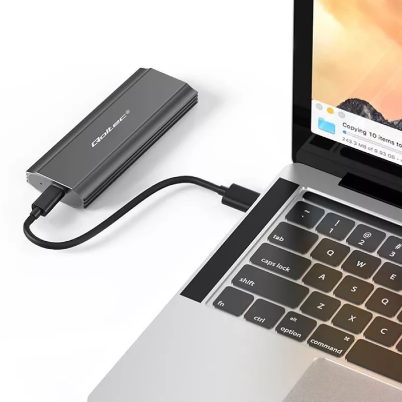 Kotelo | tasku NV2271 M.2 SSD -asemalle | SATA | NVMe | USB-C | 2TB