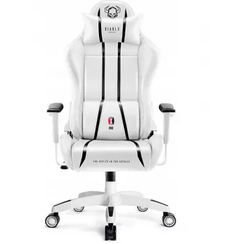 Diablo X-ONE 2.0 tavallinen pelituoli valkoinen ja musta