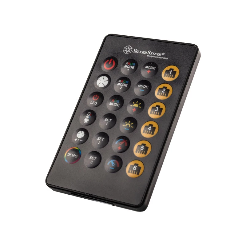 SilverStone SST-LSB02-E - ARGB-LED-keskitin, ohjain - musta