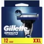 Gillette MACH3 Turbo partaterä 12 kpl ruostumaton teräs miesten