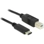 USB-kaapeli DeLOCK 83601 USB 2.0 1 m USB C USB B musta