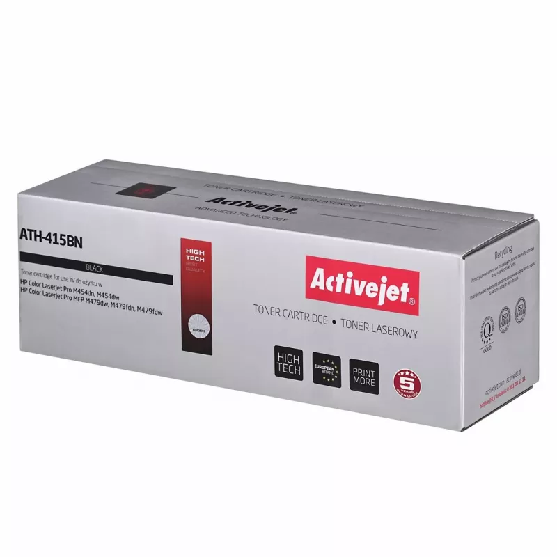 Activejet ATH-415BNX värikasetti (korvaa HP 415X HP415X W2030X; Supreme; 7 500 sivua; musta)