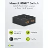 Goobay 58485 manuaalinen HDMI-kytkin 2 -> 1, 4K 30 Hz