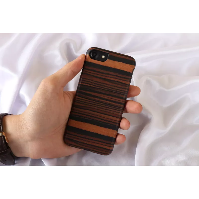 Man&Wood Ebony/BL -suojakotelo iPhone 7