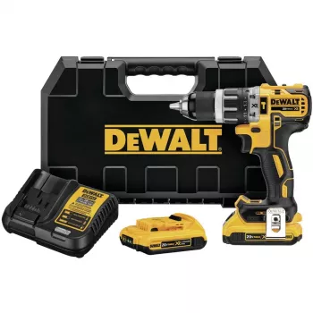 Akkuruuvinväännin DeWalt DCD796D2-QW 18V Li-Ion, 2x2Ah, pikaistukka 13 mm, iskuporatoiminto, 1,6 kg