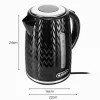 NELO vedenkeitin, 1,7 l tilavuus, 2 000 W, musta