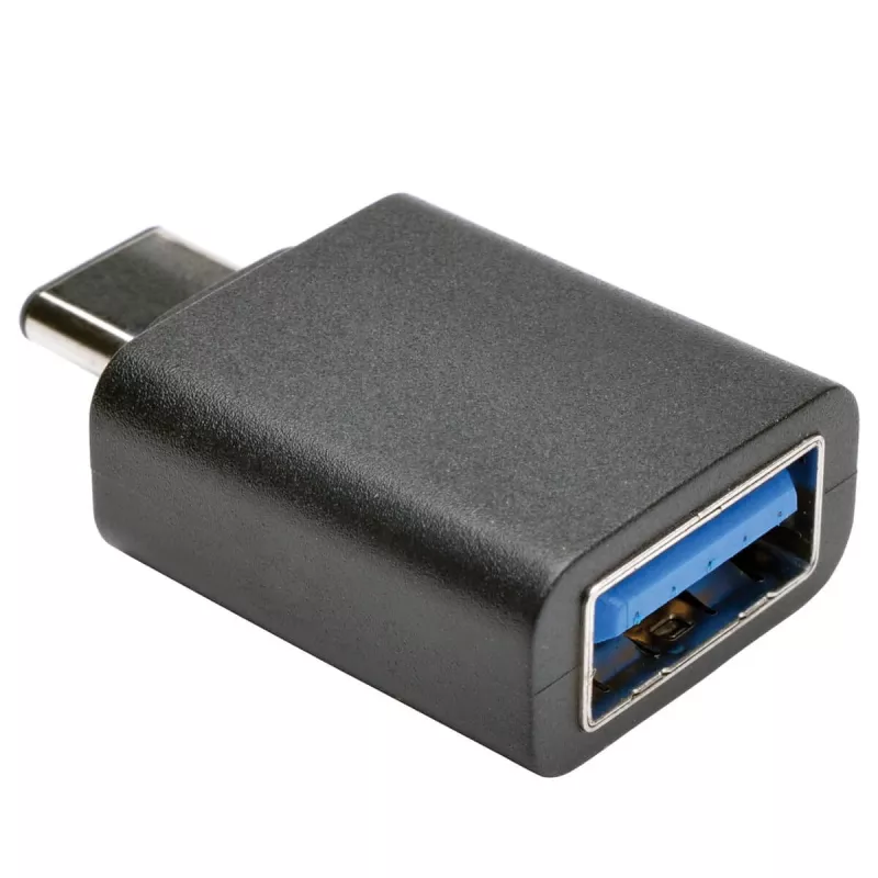 Eaton Tripp Lite Series USB 3.1 Gen 1.5 -sovitin USB-C - USB Type-A M/F 5 Gbps tabletti älypuhelin - USB-sovitin - USB Type-A (W) - 24-pin USB-C (M) - USB 3.1 - musta (U428-000-F)