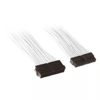 SilverStone PP07-MBW - jatkokaapeli - ATX, 24-pin (M) - ATX, 24-pin (W) - 30 cm - valkoinen (SST-PP07-MBW)