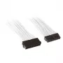 SilverStone PP07-MBW - jatkokaapeli - ATX, 24-pin (M) - ATX, 24-pin (W) - 30 cm - valkoinen (SST-PP07-MBW)