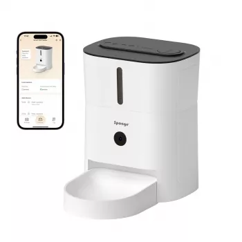 Älykäs lemmikkien ruokinta-automaatti kameralla Sponge SPONGE Pet Feeder Smart Camera