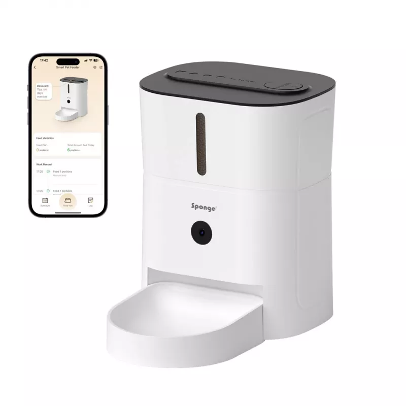 Älykäs lemmikkien ruokinta-automaatti kameralla Sponge SPONGE Pet Feeder Smart Camera