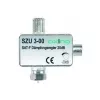 axing SZU 3-00 - 0,0001 - 2,4 GHz - 20 dB - hopea - F-liitin/F-pistoke - alumiini