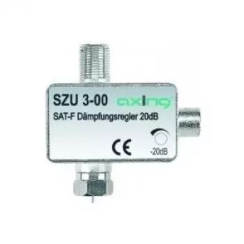 axing SZU 3-00 - 0,0001 - 2,4 GHz - 20 dB - hopea - F-liitin/F-pistoke - alumiini